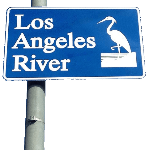 LA river sign