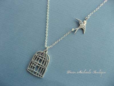 Bird Cage Necklace