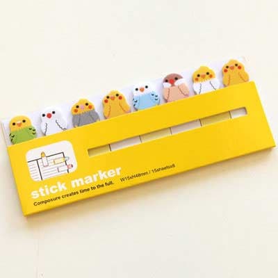 Bird Sticky Notes Markers