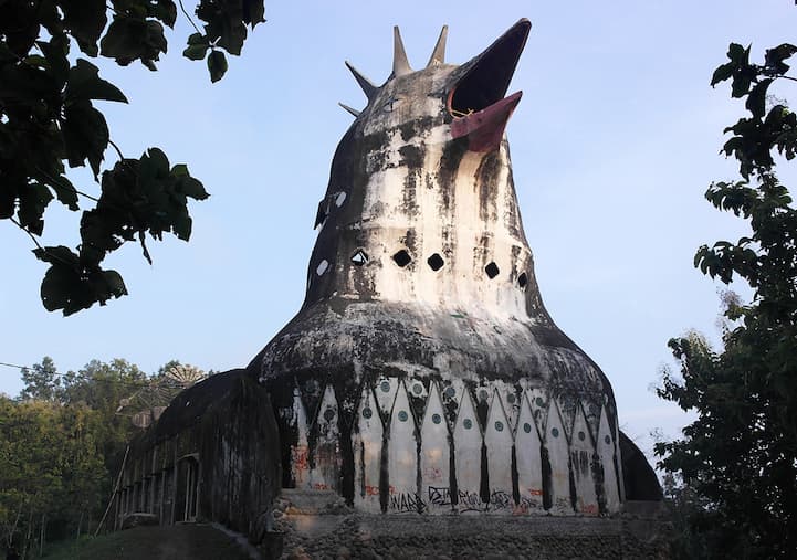 Abandoned Giant Chicken Church in Indonesia