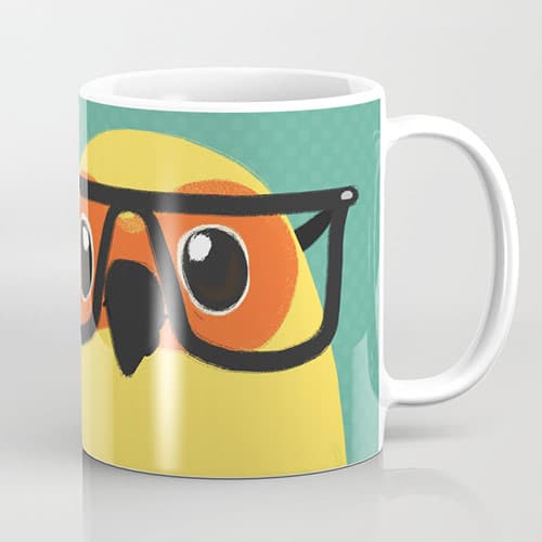 Nerd Bird Coffee Mug