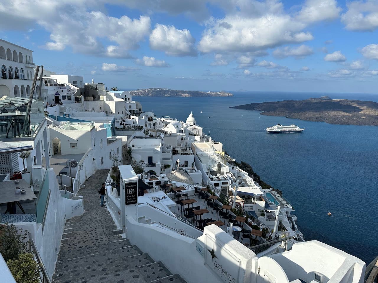 stairs in santorini