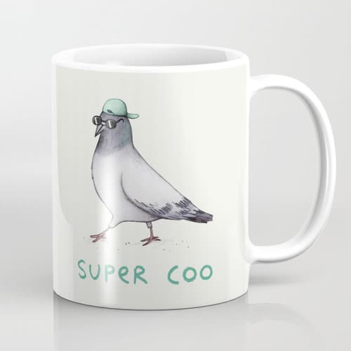 Super Coo Pigeon Coffee Mug