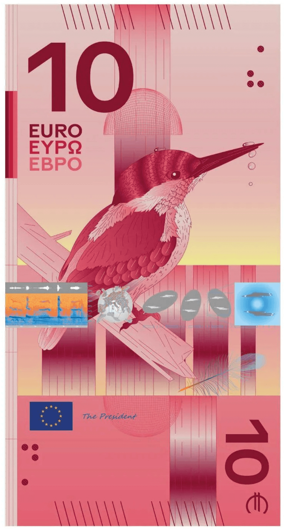 kingfisher eu bank note design