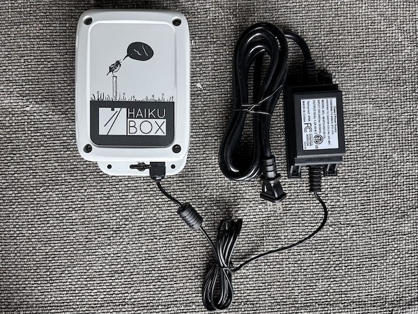 Mount the Haikubox where you need it using the long power cable