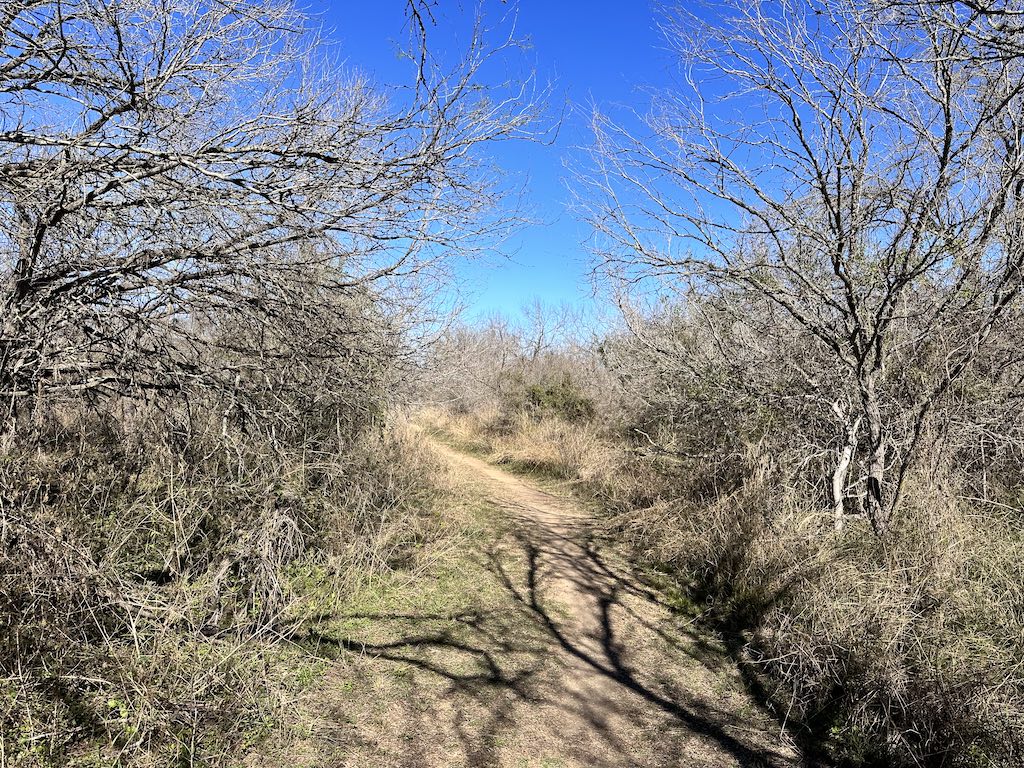 The Hawk Alley trail at Choke Canyon