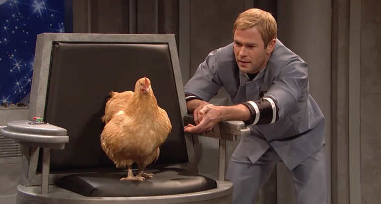 chris hemsworth snl chicken