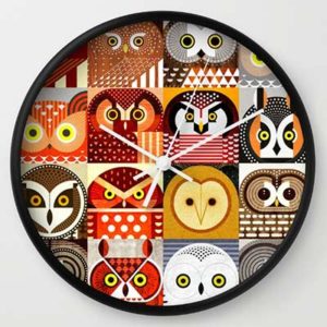 cool owl clock