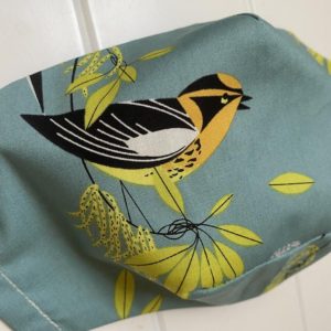 blackburnian warbler bird face mask