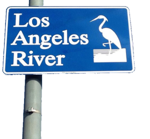 LA river sign