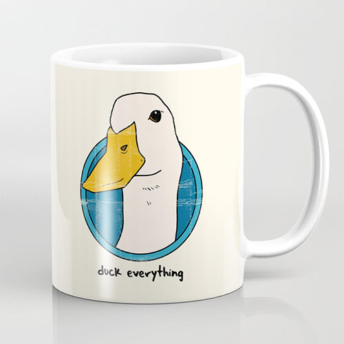 duck everything coffee mug
