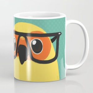 nerd bird coffee mug