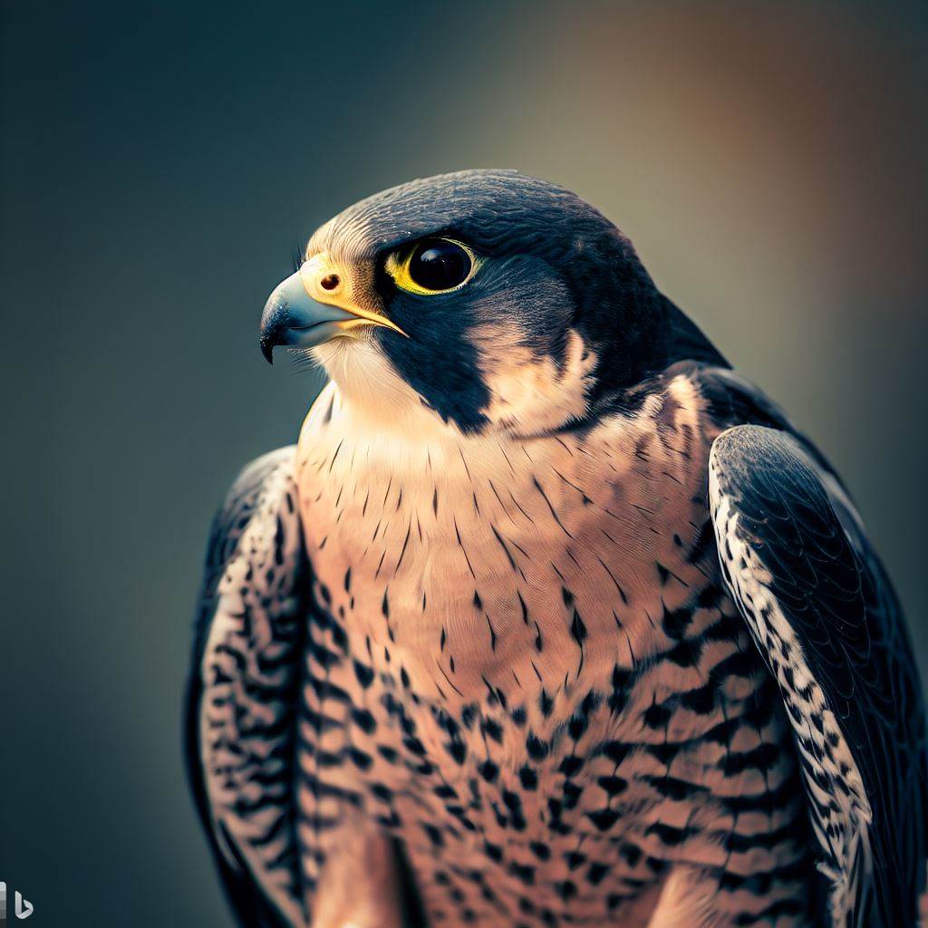 ai-generated peregrine falcon sitting